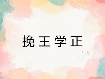 挽王学正