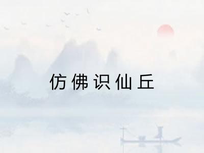 仿佛识仙丘