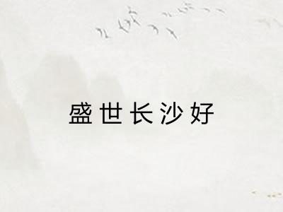 盛世长沙好