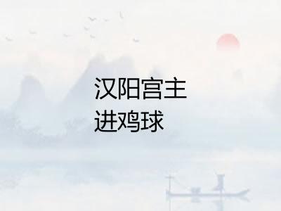 汉阳宫主进鸡球