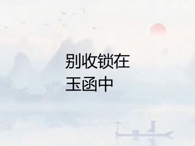 别收锁在玉函中