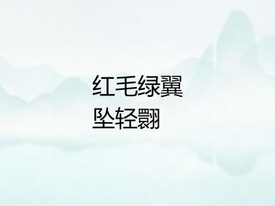 红毛绿翼坠轻翾